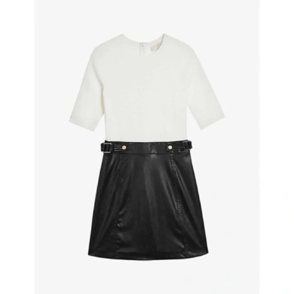 ted baker faux leather dress LABASA
